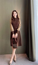 针织连衣裙，女装连衣裙，茶玛