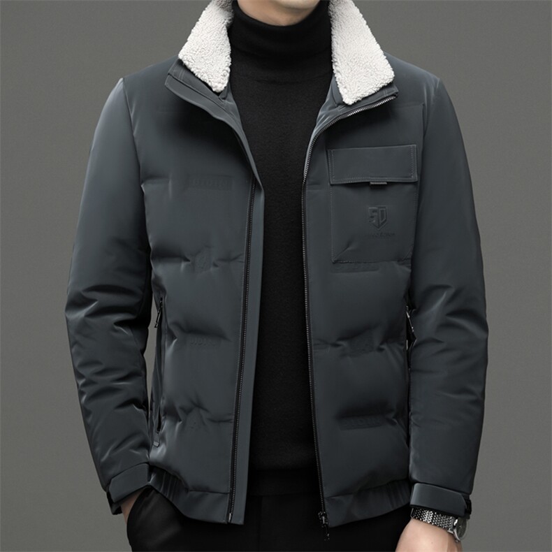 DF22026钱塘2020-2冬季厚款时尚休闲简约中年男士羽绒服P285,男装羽绒服,钱塘207-2