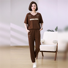 时尚休闲女装套装舒适百搭两件套显瘦宽松运动服，女装套装/套裙，叶笙衣