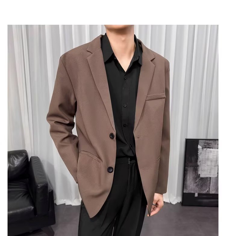 春秋新款西装男痞帅气韩版潮流炸街上衣宽松休闲外套Y72-P63,男装西服套装,星座1109-3