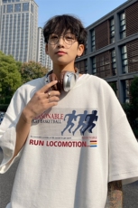 ！2024夏季新款男士潮牌华夫格短袖T恤半袖TXH2406特P19，男装T恤，电商B220