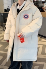 港风冬季新款织带连帽长款羽绒服男潮宽松新YR6157P268控328，男装羽绒服，电商A268A