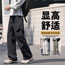 抖音品质潮牌户外运动宽松阔腿高街长裤A146-GY585特p25量大优，男装休闲裤，HDA146
