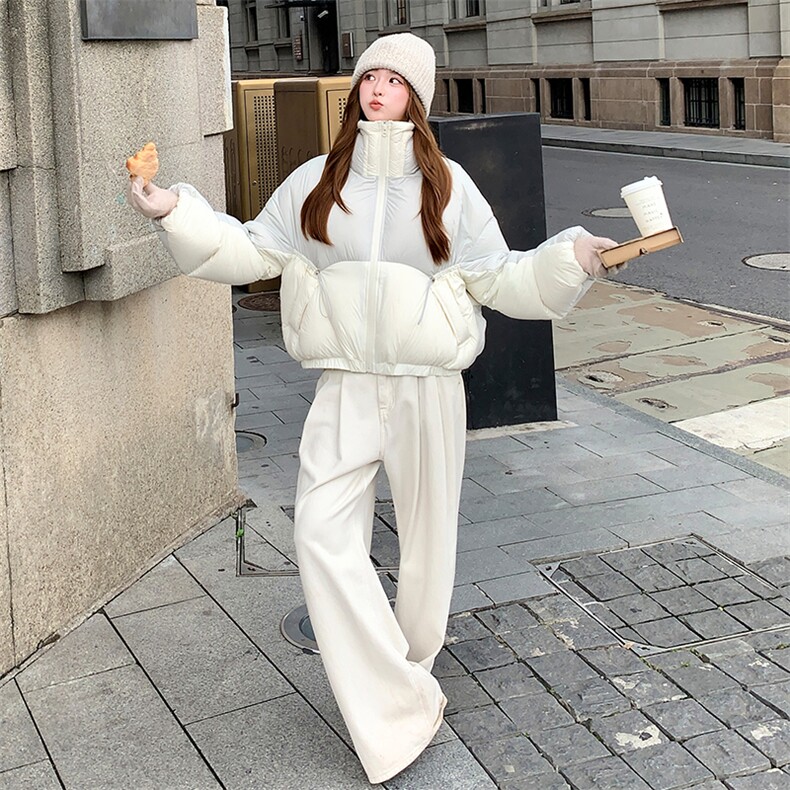 现货！2768款短款泡芙加厚保暖羽绒服面包服外套女,女装羽绒服,衣秀之家