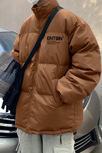 咖啡色主推冬新款保暖立领宽松棉服外套男 MY62039特批65控99图片