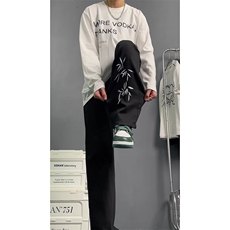竹子新中式牛仔裤高品质不掉色不起球某音cleanfit穿搭，男装牛仔裤，星座310A-4