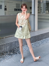 现货夏装新款新中式盘扣复古套装两件套2b114-2270-P160-K249，女装套装/套裙，网红馆