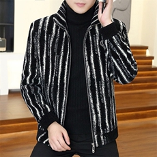 直播新款男士立领金貂绒毛呢大衣短款夹克外套上衣D22P145控238，男装毛呢大衣，电商B226-2（原B217-2）