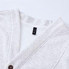 抖音得物高品质秋冬美式高街重磅单排扣结构卫衣V领开衫外套W110，男装卫衣，电商A486