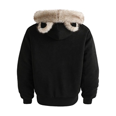 现货重磅硬挺boxy羽绒棉衣座山雕猫耳大毛毛领麂皮棉服冬外套，男装棉衣，电商A486-1