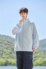 UPF50+有报告凉感轻薄透气宽松大码潮流防晒服DQC657-P48，男装防晒衣，电商B306