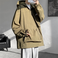 8XL-M特大码春季Cityboy宽松冲锋衣夹克男女上衣外套男JK1310P85，男装夹克，电商D206-1