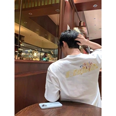 原版做工刺绣纯棉短袖ZX0280-P30，男装T恤，星座313A(原308A-2)