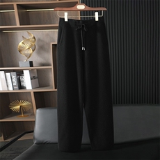 1325-7针加厚阔腿裤4色山羊绒时尚都市，男装休闲裤，台绒羊绒