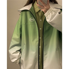 中性山系防水冲锋衣渐变色夹克男：聚酯纤维Jk77087P85控128，男装夹克，星座227-7
