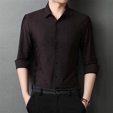 E985钱塘2020-2秋冬高品质男士无痕精品格子条纹衬衫P100主推，男装衬衫，钱塘207-2