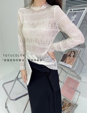 Tutucolor秋季新款HV-55201超仙欧货蕾丝打底衫，其它，tutucolor(1F)