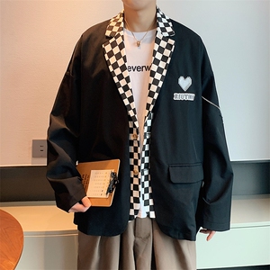 小西服男春秋装拼接男装上衣XF1599-特P95