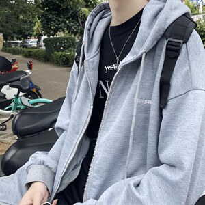 2024秋冬运动宽松休闲连帽开衫卫衣XW190：特批35,男装卫衣,星座718-1