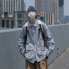 2025秋装纯棉衬衫工装长袖衬衣男大码C307特P40，男装衬衫，电商C323
