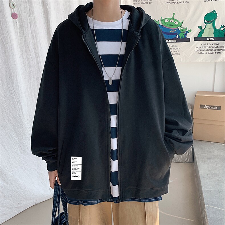 KS21045-P38 加绒-P43 连帽开衫卫衣男运动外套大码班服图片