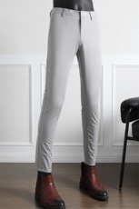 2025新款高弹力刺绣冰丝—九分裤——灰色P5598，男装休闲裤，电商B368