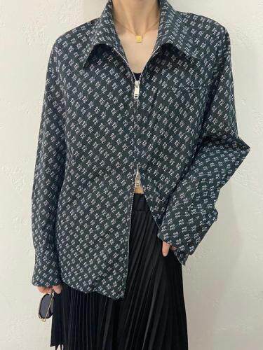 设计师款两穿印花衬衫，女装衬衫，JY.OUBEN