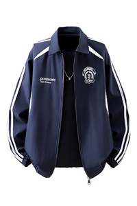 美式学院风刺绣设计大码M-5XL立体白底棒球服夹克JK78073P79控128图片