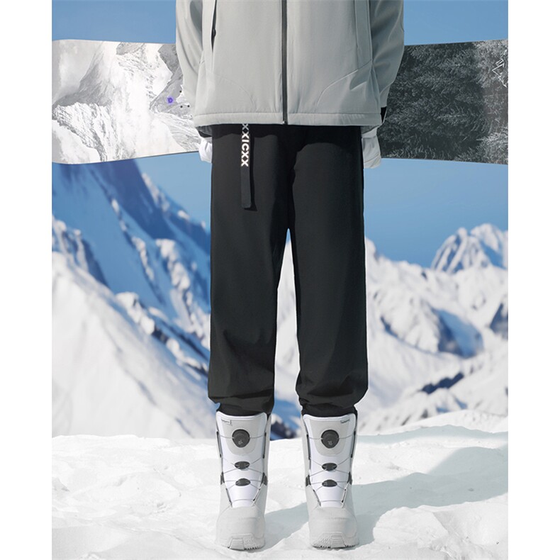 24冬款保暖单板双板中性大码防水防风登山滑雪裤HK1163J加绒-P100,男装休闲裤,电商A001-1