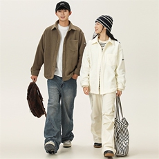 2025冬季新款男日系潮牌纯色加厚长袖衬衫宽松外套衬衣CS306-F79，男装衬衫，电商A101（原外27）