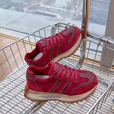 吸膜底真皮阿甘鞋女2024春季新款复古老爹鞋女厚底运动鞋百搭女鞋，女鞋休闲鞋，电商A223