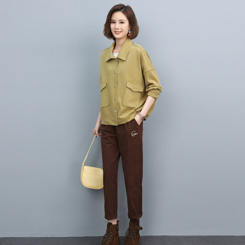 春装套装女宽松显瘦2022年新款潮韩版休闲百搭卫衣两件套装裤子棉,女装卫衣/绒衫,独衣靓