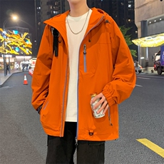 冲锋衣外套男2025春季新款宽松连帽休闲工装夹克潮流A02512-P83，男装夹克，星座308B-2