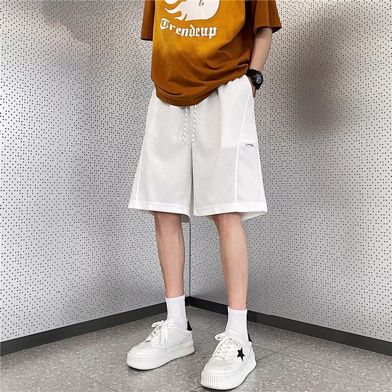五分裤男女韩版潮流宽松百搭帅2025夏季ins新款休闲短裤K6229-P28,男装休闲裤,星座412-3