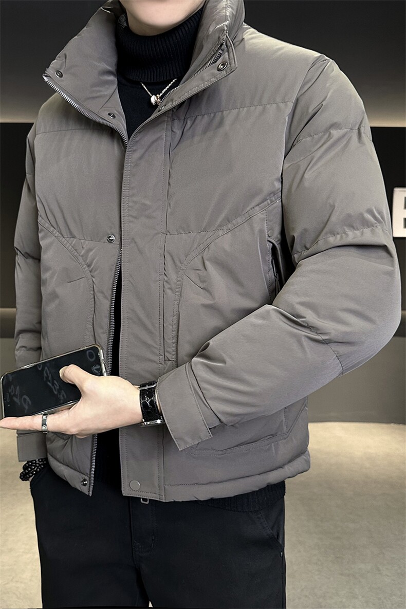 L-4XLMY6609-P155冬季新款短款立领纯色棉衣男加厚保暖外套男,男装棉衣,电商B321-1