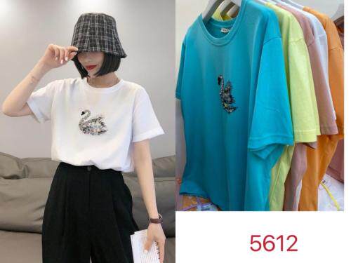 （现货）夏季新款手工钉珠短袖，女装，雅克赛奇