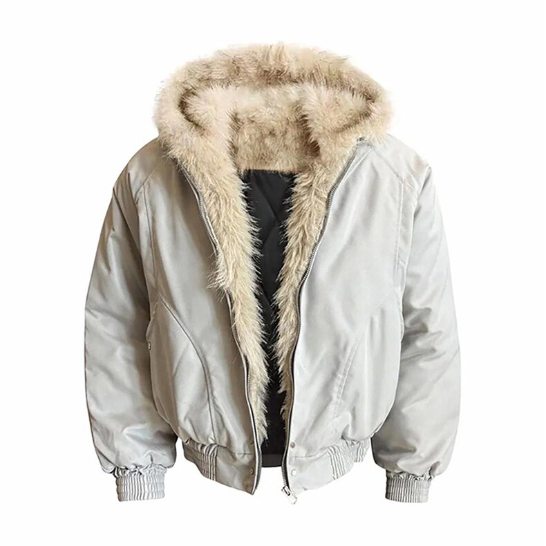 现货高品质美式高街冬季重磅硬挺短款座山雕毛领棉衣男女加厚外套，男装棉衣，电商A486