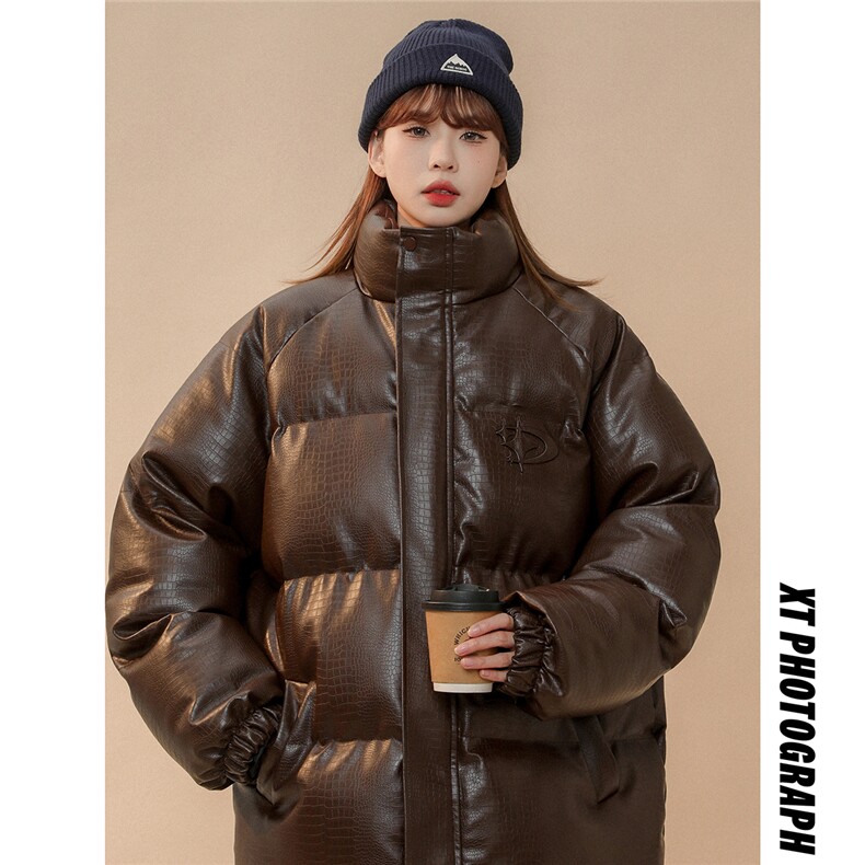 1中性鳄鱼纹钢印字母设计大码M-5XL潮流棉衣男MY77722P128控168，男装棉衣，星座226-2