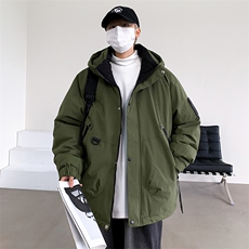 新款棉服石墨烯内里连帽加厚冬装情侣装韩版宽松棉袄MY8852-P105，男装棉衣，电商A128