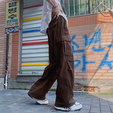 日系长裤拉链时尚灯芯绒青春流行夏季微弹休闲裤男潮流，男装休闲裤，星座716-4