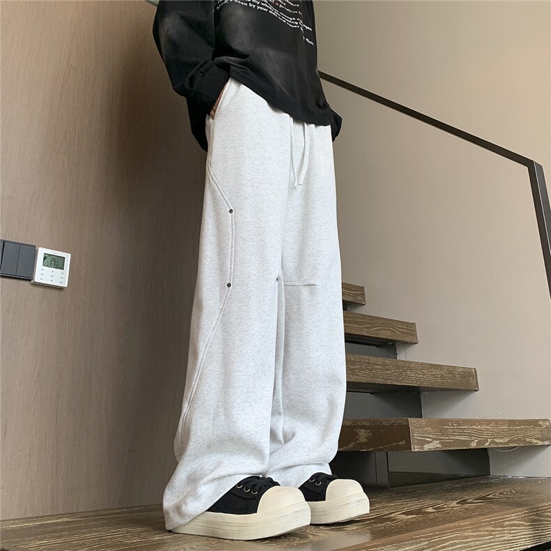 已出货2025年秋季新款宽松休闲卫裤男D329-QM758-P55-控88,男装休闲裤,电商D329
