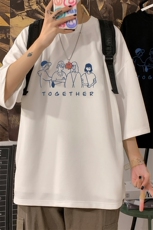 Q11191-P30春夏季七分袖t恤男大码五分袖男短袖中袖，男装T恤，电商A040