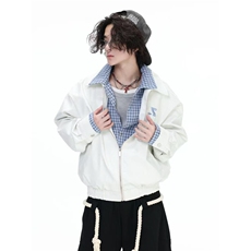 高级感皮衣夹克男士套装痞帅机车春秋季潮炸街外套HH5513P74，男装皮衣，星座1013-5