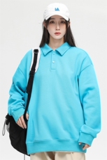 秋季新品时尚百搭衬衫纯色翻领卫衣男女同款EY3670-P60，男装衬衫，电商B306