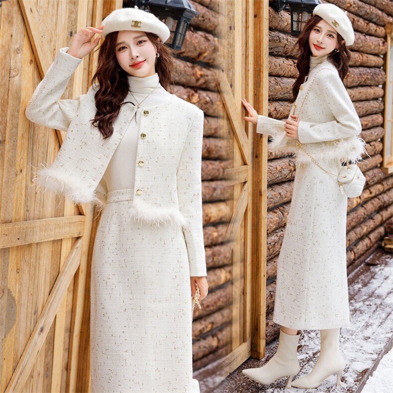 小香风短裙套装女2025新款法式名媛气质高级感时尚两件套，女装套装/套裙，雅静靓衣