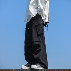 工装休闲裤男士韩版潮流高街帅口袋百搭2024秋季ins长裤K5688-P49，男装休闲裤，星座412-2