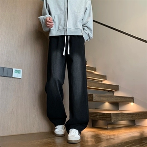 xz116-k1221-P30- 网络图 现货弯刀裤大码拼接现货牛仔裤，男装牛仔裤，星座116