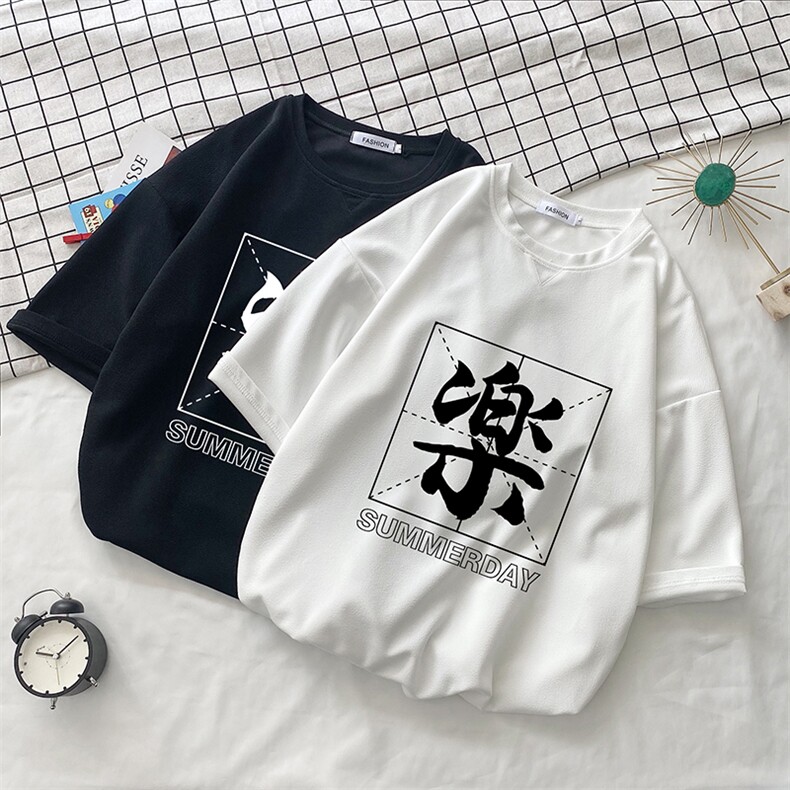 Q11197-P30春夏季七分袖t恤男大码五分袖男短袖中袖小清新,男装T恤,电商A040