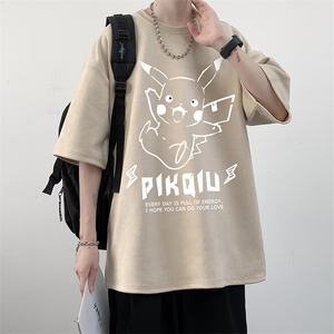 麂皮绒短袖t恤男大码半袖男 JD82078-P25图片