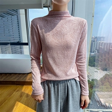 优雅气质高领羊毛针织衫百搭时尚显瘦修身毛衣，女装针织衫/毛衣，绒宛羊绒